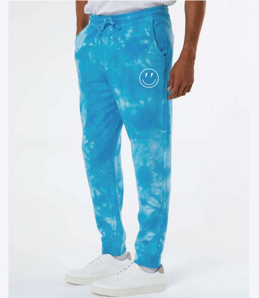 BLUE TIE DYE SWEATS